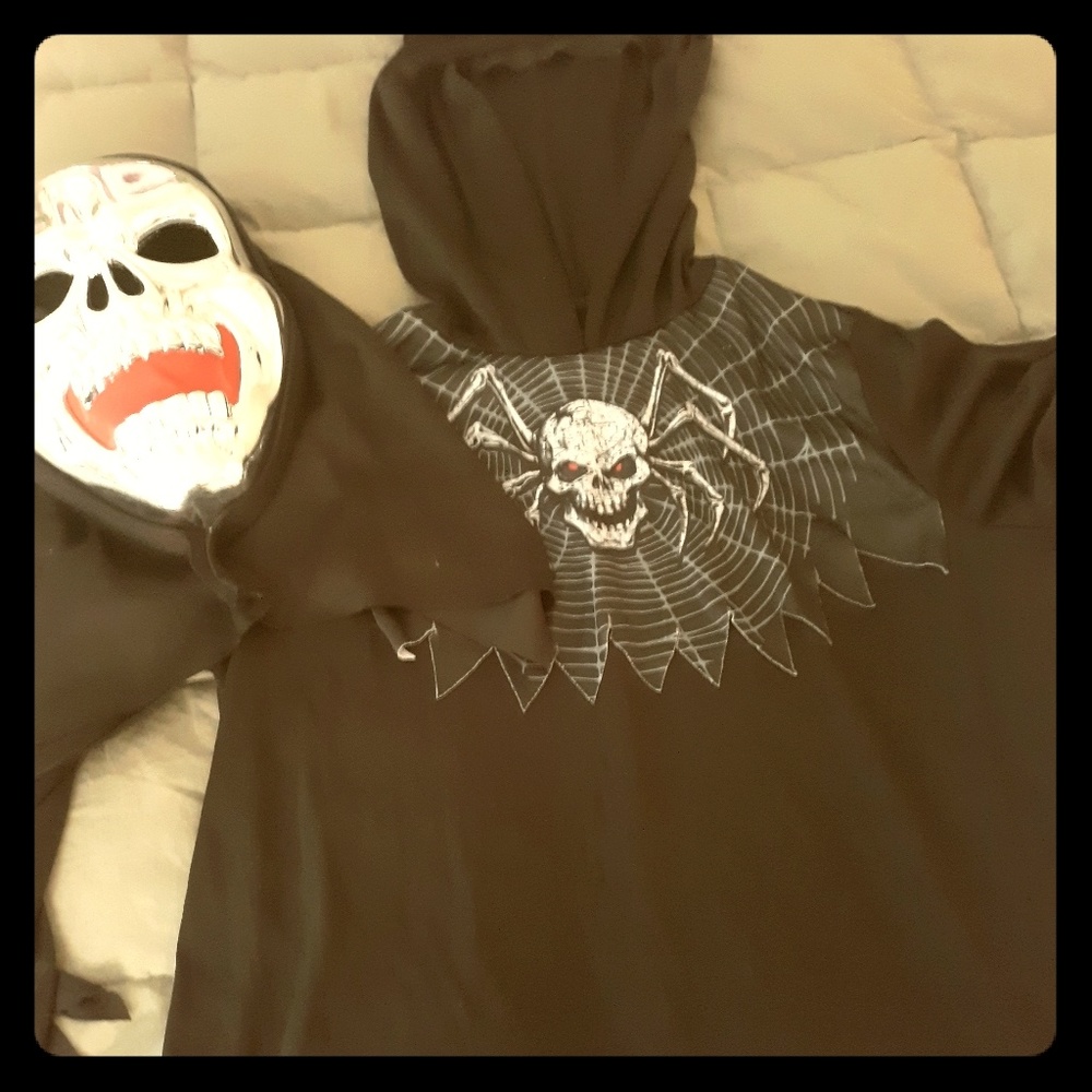 Boys Grim Reaper Halloween Costume Scary Large